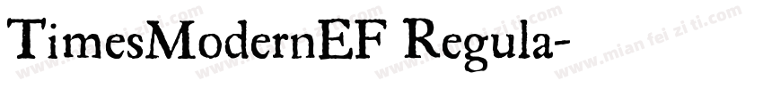 TimesModernEF Regula字体转换